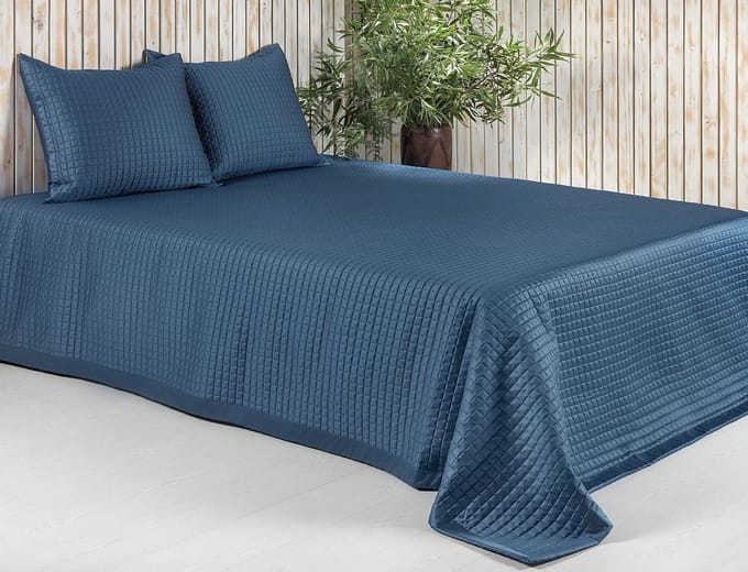Luxe bedsprei Chicago Nachtblauw - 260x280