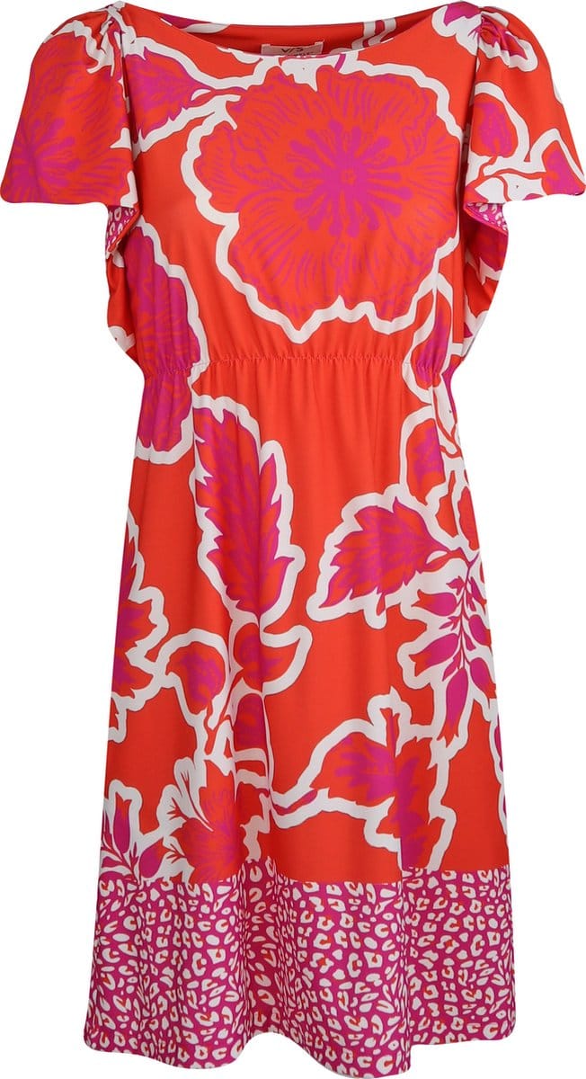 Verysimple • korte oranje jurk • maat XS (IT40)