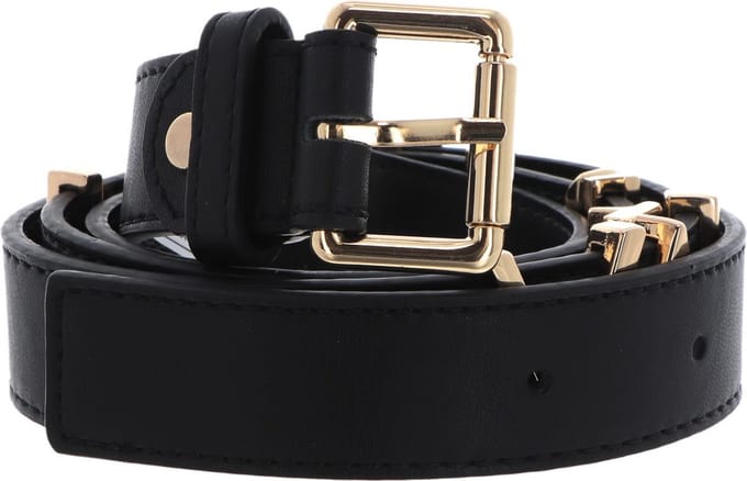 VALENTINO Riem Emma Winter Belt W130 Nero / Oro Zwart