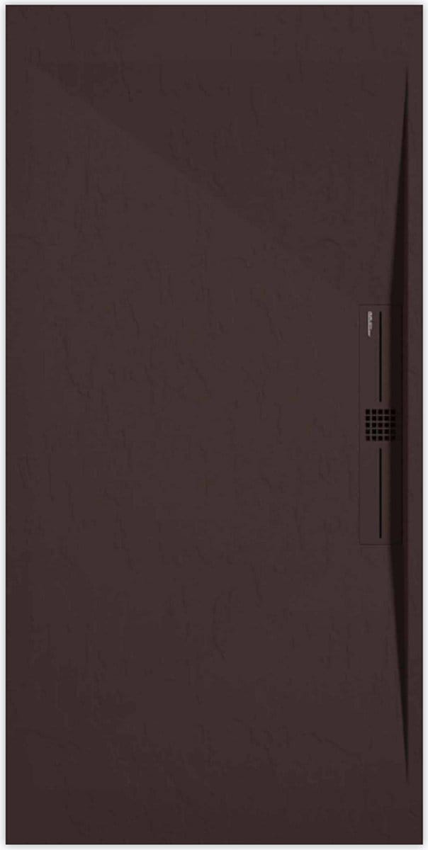 Sanifun douchebak Stone Side Chocolate Slate 1100 x 700 P