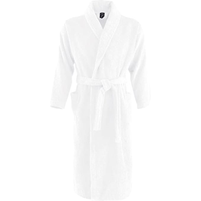 SOLS Unisex Palace badjas voor volwassenen (Wit)