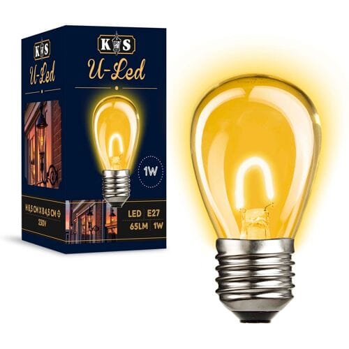 KS Verlichting - Led lamp - E27 - lichtbron - Helder - 2200K