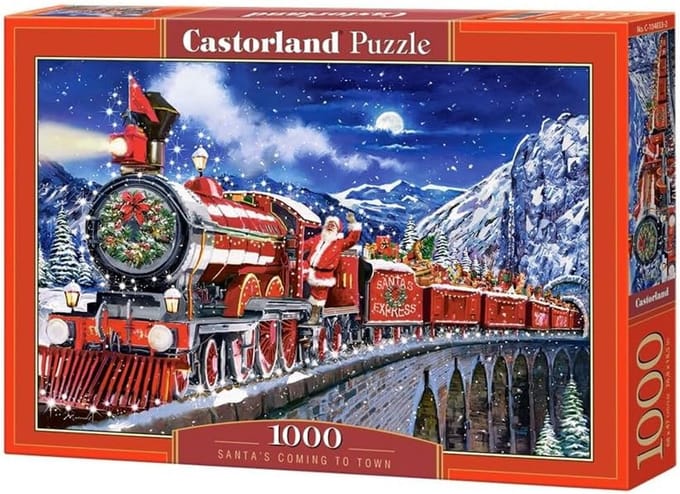 Kerst Puzzel - Winterlandschap Puzzel - Feestdagen Ontspanning - Satijnen Afwerking - 68x47 cm