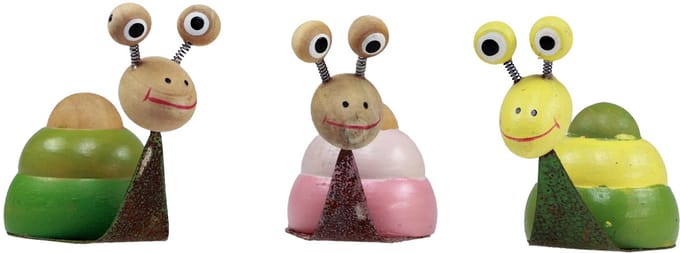 Tafeldecoratie lentedecoratie slak lentedecoratie 8cm 3 st, 3 Stück