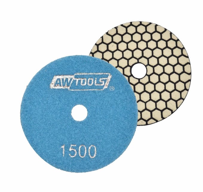 Awtools - Polijstschijf - Diamant - 100mm - Droog Gebruik