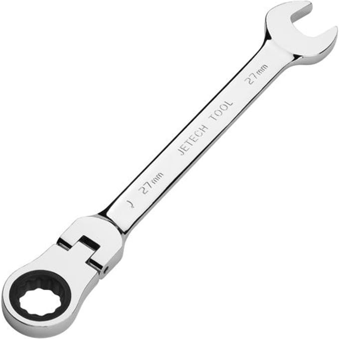 Jetech Flexibele Ratelsleutel 27 mm – Metrisch – Flexibele Kop – CR-V