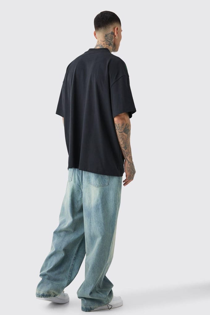 Tall Denim Parachute Jeans | Antique Blue | Size 36