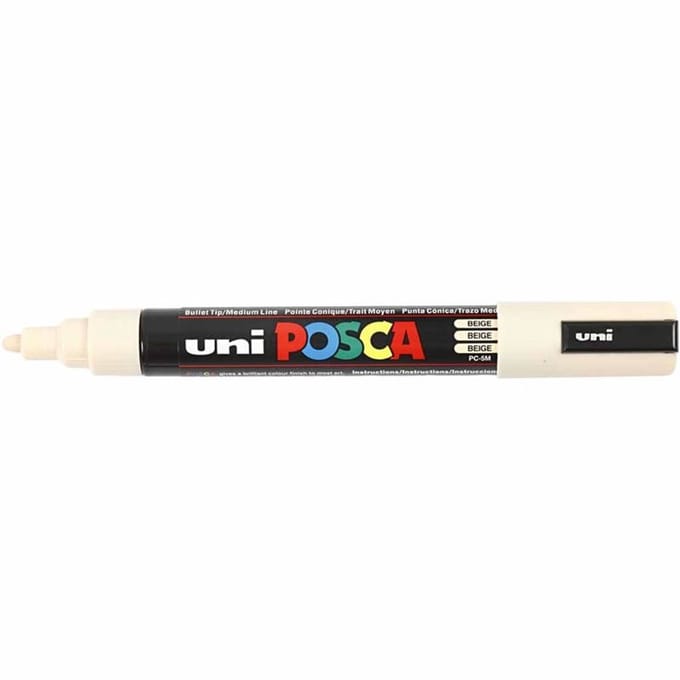 Posca Marker, afm PC-5M, lijndikte 2,5 mm, medium, beige, 1 stuk
