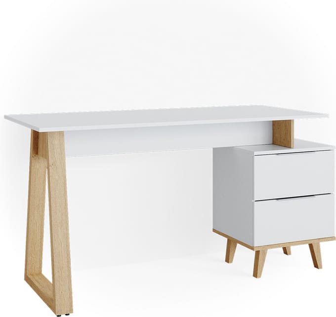 Vicco Nautica Bureau – 138 x 60 cm met laden L Wit