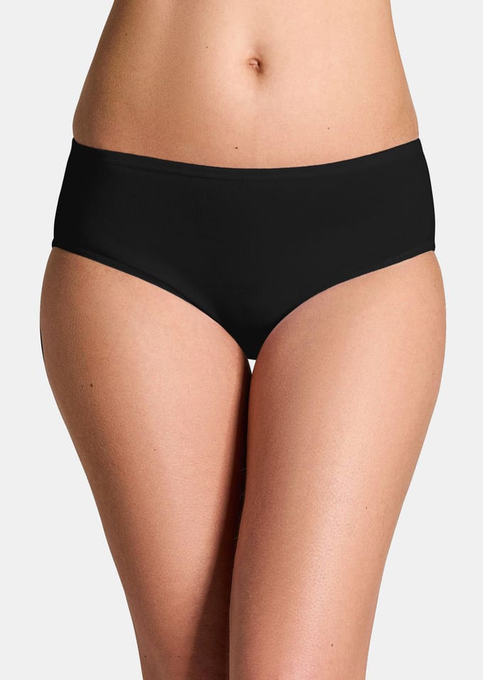 Heupslip in een set van 4 - zwart - Gr. 44 van Goldner Fashion