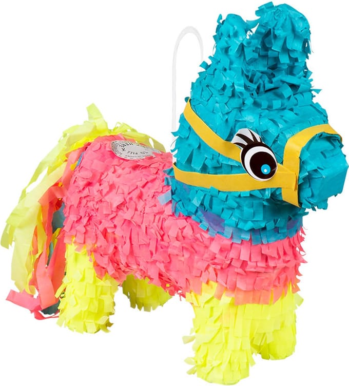 Minipiñata Ezel (20 x 18 x 6 cm, in doosje)