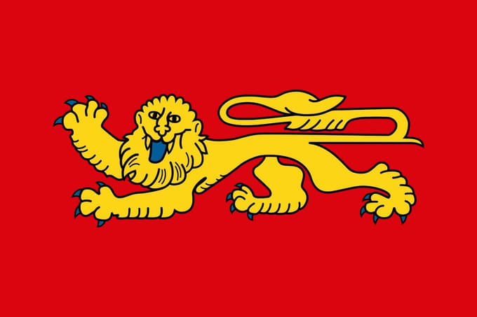 Vlag Aquitanië 100x150cm