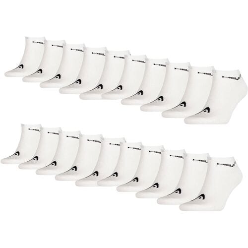 HEAD Sneaker Sokken - 20 paar sneakersokken - Unisex - Wit - Maat 35/38
