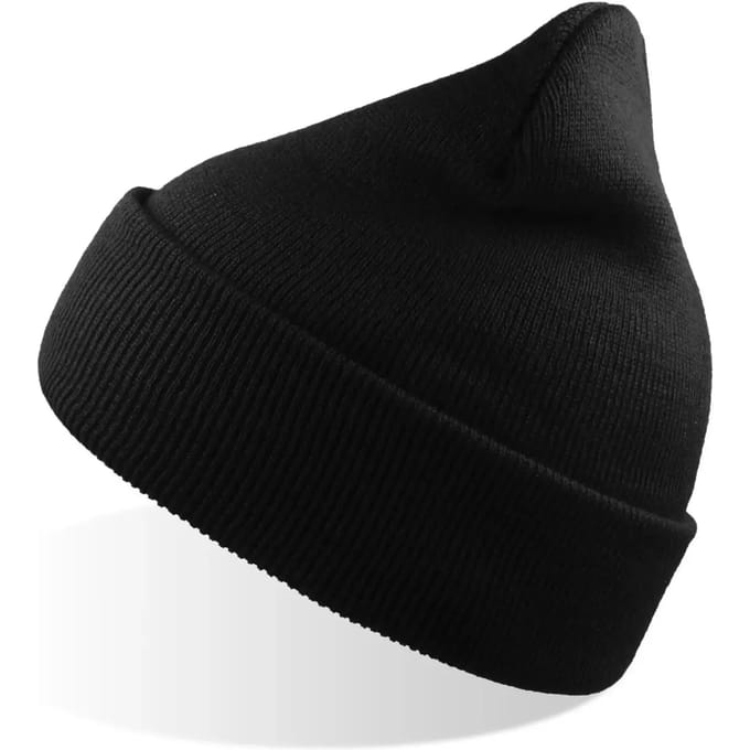 Atlantis Headwear - Wind Beanie Recycled - Black - One Size