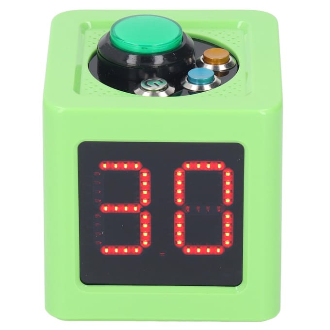 Kubus Timer 1,4 inch 4-zijdige Digitale Shot Aftel Stopwatch voor Privé Poker Schaken Casino's Groen groen
