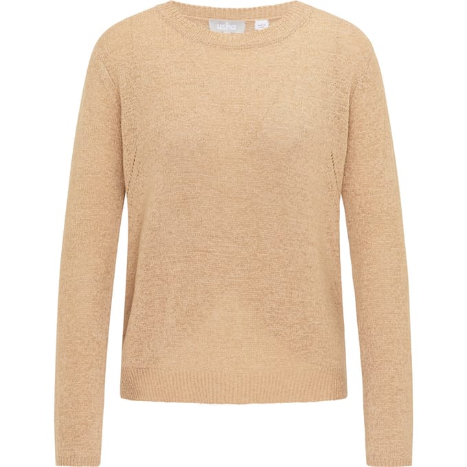 usha Gebreide trui Dames taupe