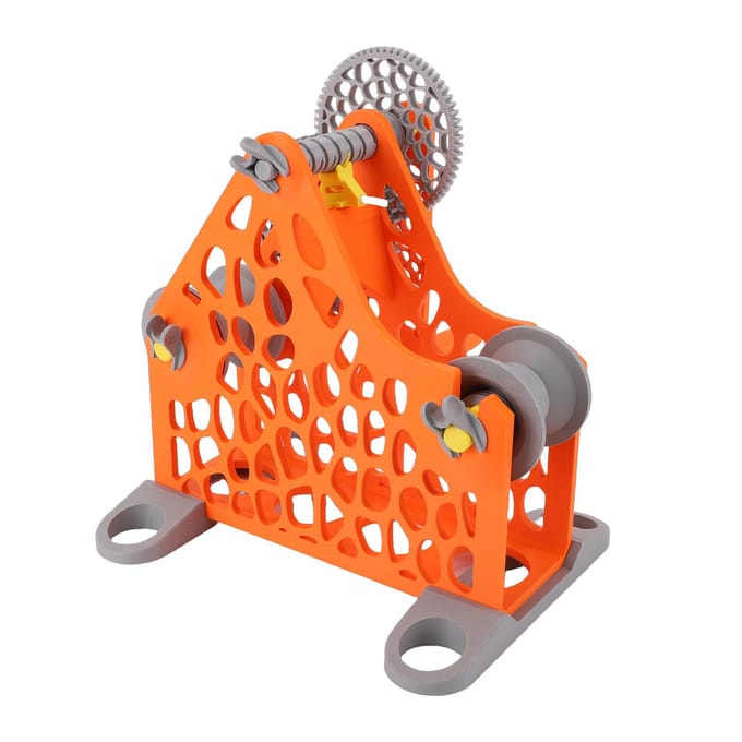 3D Printer Filament Herschroefapparaat Handaangedreven 1kg Filament Opwikkelaar Afneembaar Modulair Ontwerp 3D Printer Spoel Opwikkelaar gray