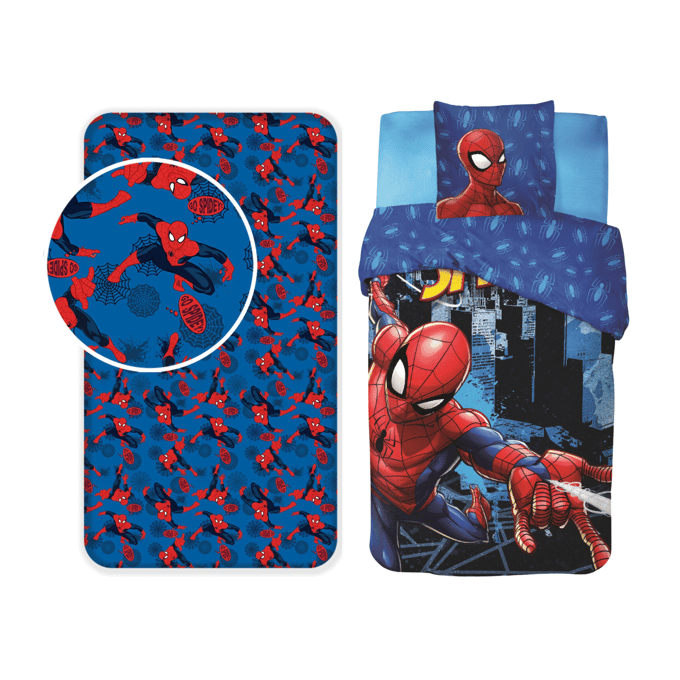 Spiderman Dekbedset - Dekbedovertrek - Hoeslaken - Kussensloop