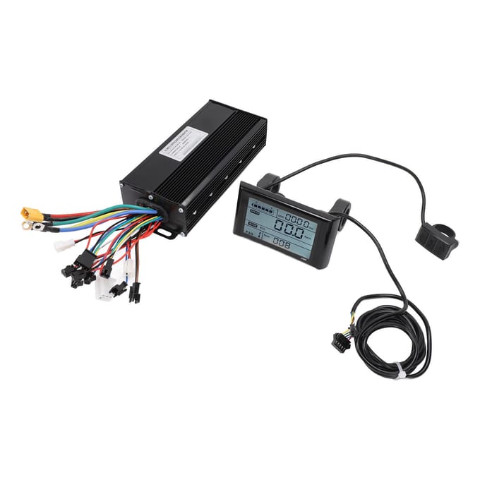 Elektrische Fiets Ombouwset 36V 48V 52V 40A Sinusgolf Borstelloze Controller en S900 LCD-display black