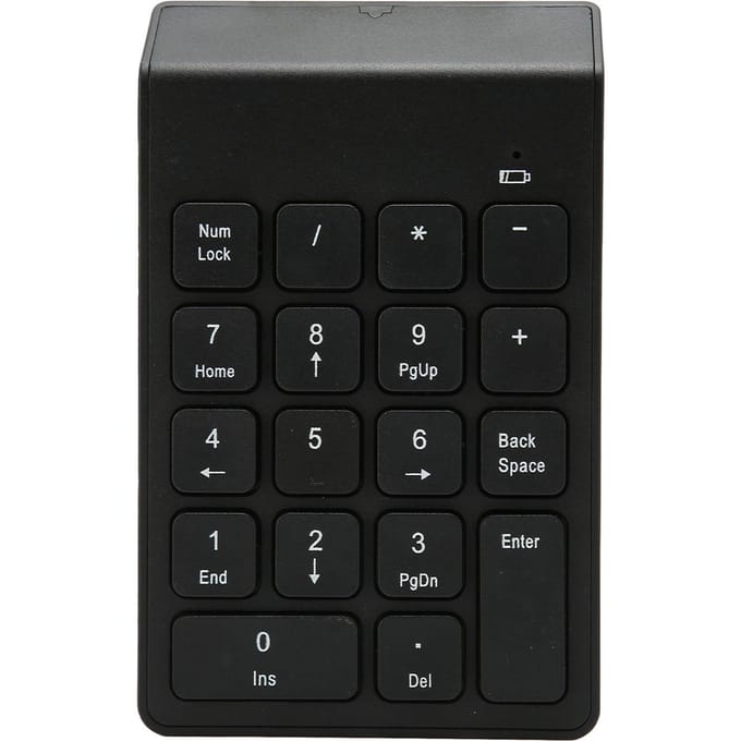 2.4G Draadloos Numeriek Toetsenbord Chocoladetoetsen Plug and Play 18 Toetsen Cijfer Numpad voor Bank Boekhouder
