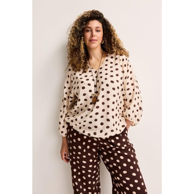 Crinkle Blouse Op Elastiek