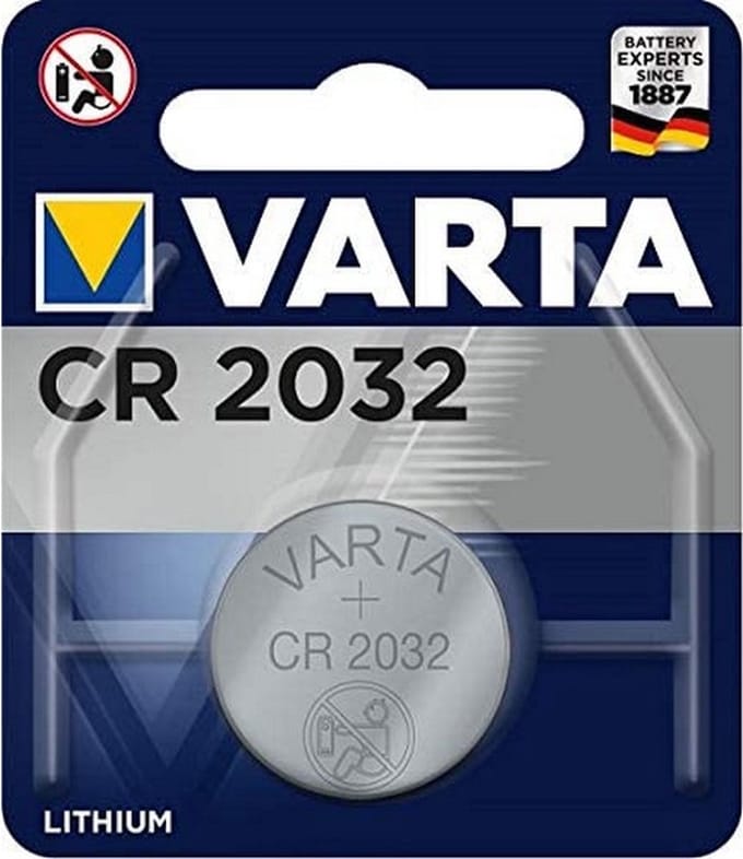 knoopcelbatterij CR2032 lithium 3V per stuk