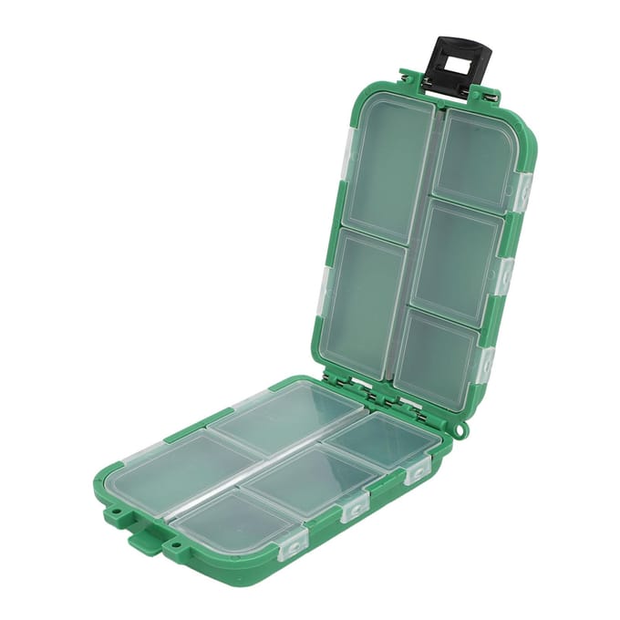 2 Stuks Visgerei Doos Waterdicht Grote Capaciteit Plastic Draagbaar Vis Jighaak Opbergdoos blue