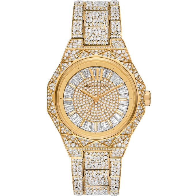 Michael Kors MK7398 Raquel Pave Goudkleurig Dameshorloge