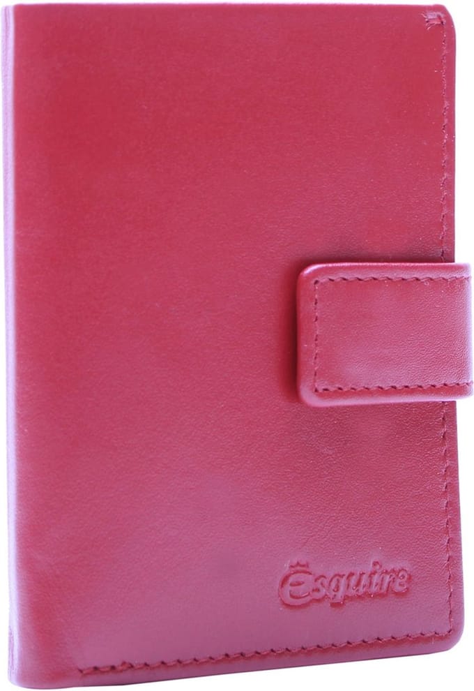 Esquire Portemonnee New Silk Wallet Red Donkerrood