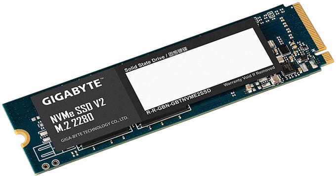 GIGABYTE G3NVMEV2256G internal solid state drive 256 GB M.2 PCI Express 3.0 NVMe 3D TLC NAND