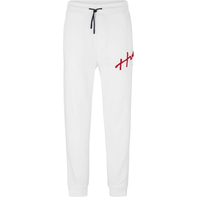 Hugo Joggingbroek met Drog-logo voor heren (Wit)