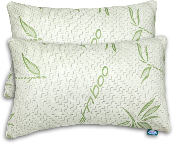 Bamboe kussen - Bamboe Hoofdkussen Memory Foam – Koelend & Ergonomisch – Anti Allergisch – Bamboo Kussen – (Set van 2)