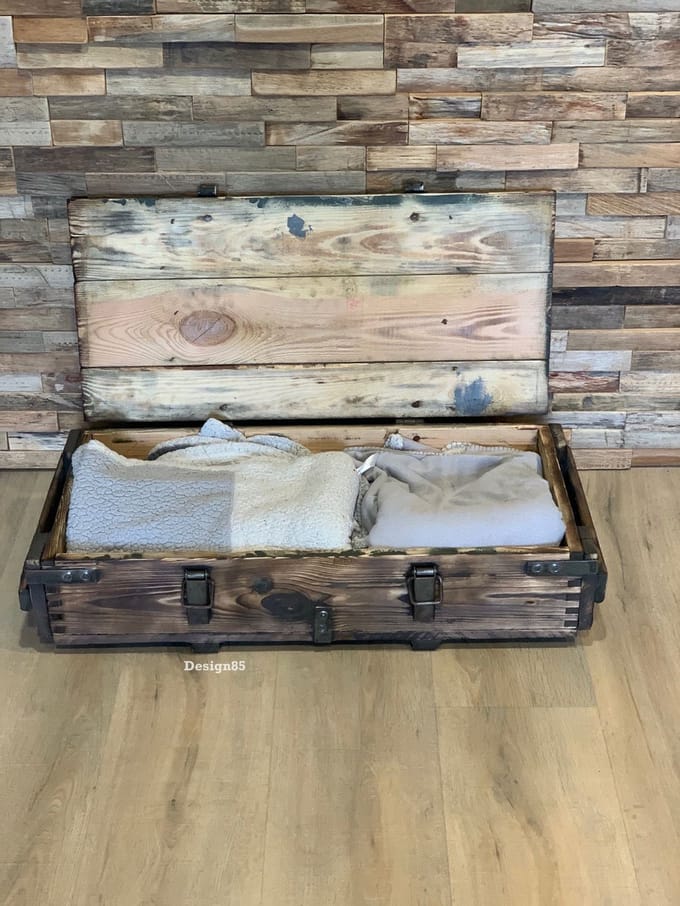 Design85 legerkist Vintage Legerkist L bruin