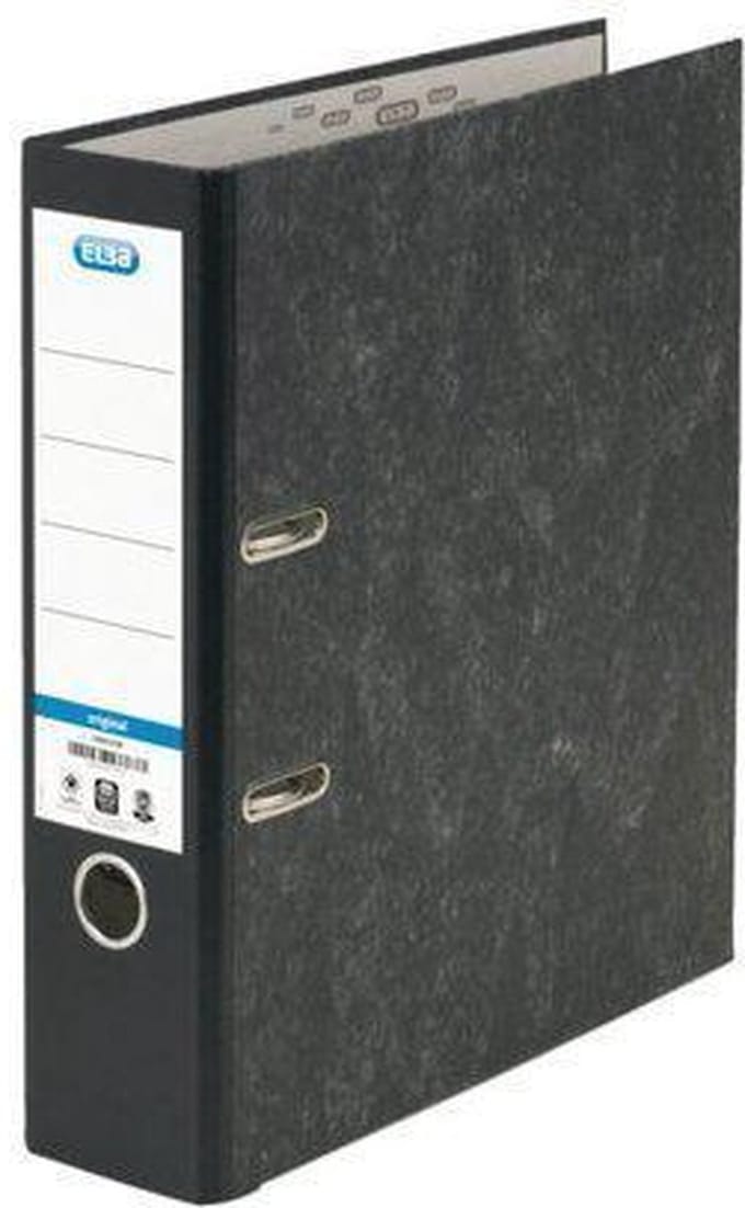 Ordner A4 Breed Karton Elba Smart Zwart