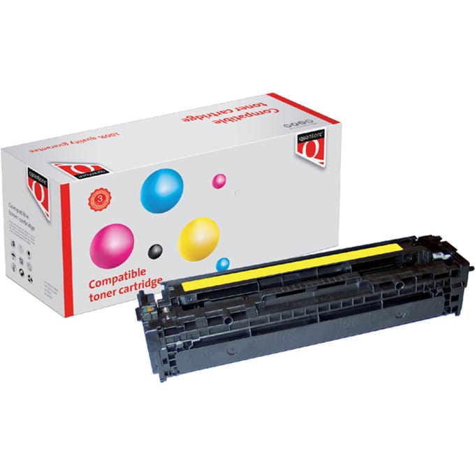 Tonercartridge Quantore alternatief tbv HP CB542A 125A geel