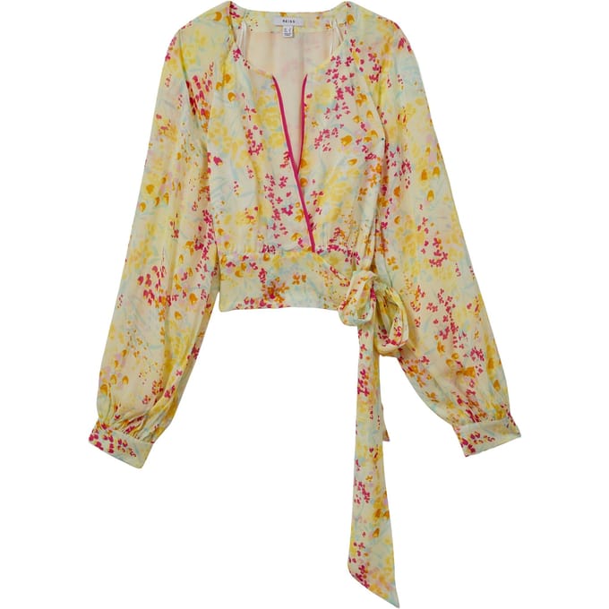 Reiss Buttercup Printed Blouse Pink/yellow Taglia: 14 | Maglie a manica lunga Outlet | Donna | Rosa