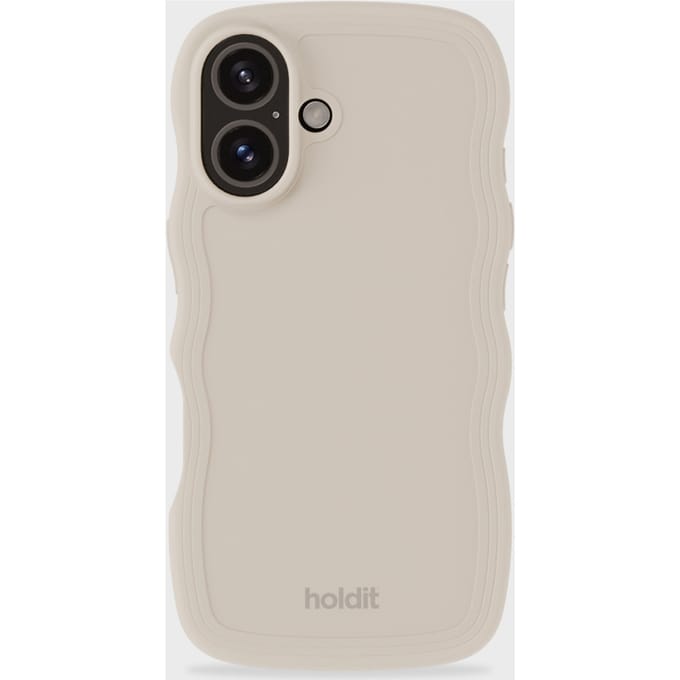 Phone Case Wavy Light Beige iPhone 16 Plus