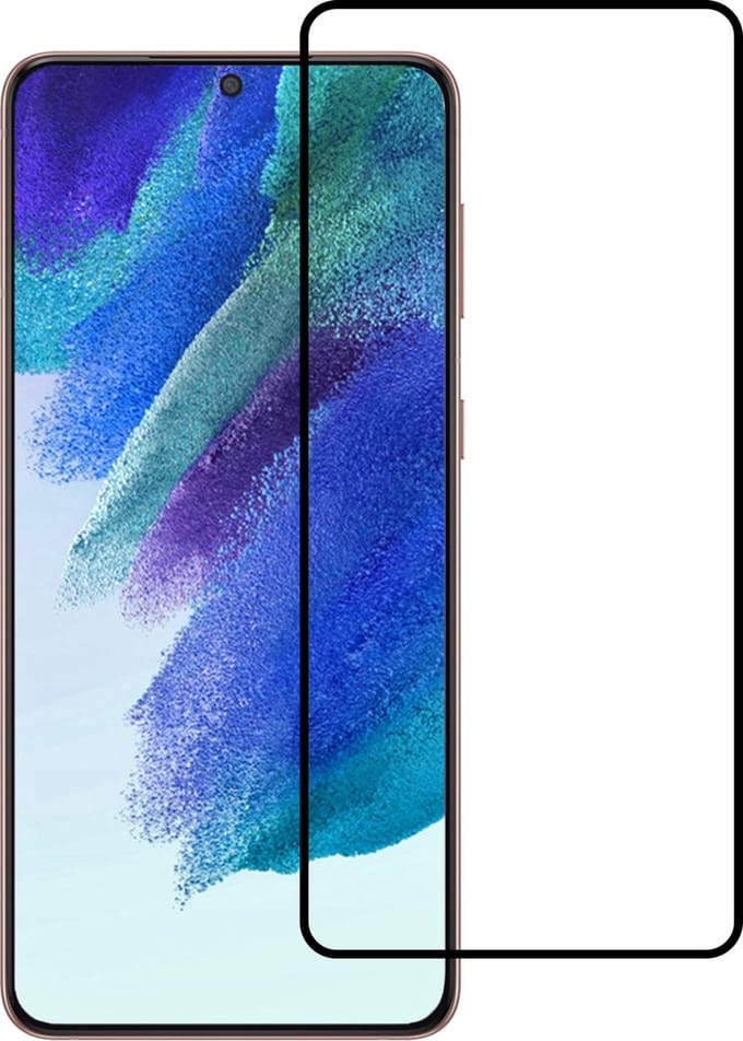 Screenprotector - Geschikt voor Samsung Galaxy S21 FE - Full Cover - Beschermglas - Gehard Glas - Tempered Glass - Screen Protector