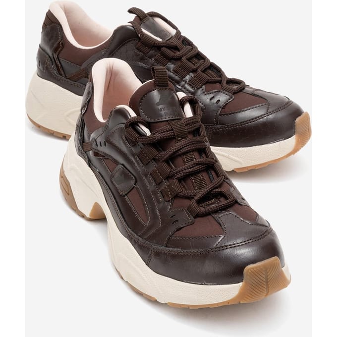 Bambi Bedrukte Mesh Sneakers Dames