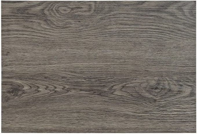 Tafel placemats met hout look print - 8x - donkergrijs - 45 x 30 cm - pvc