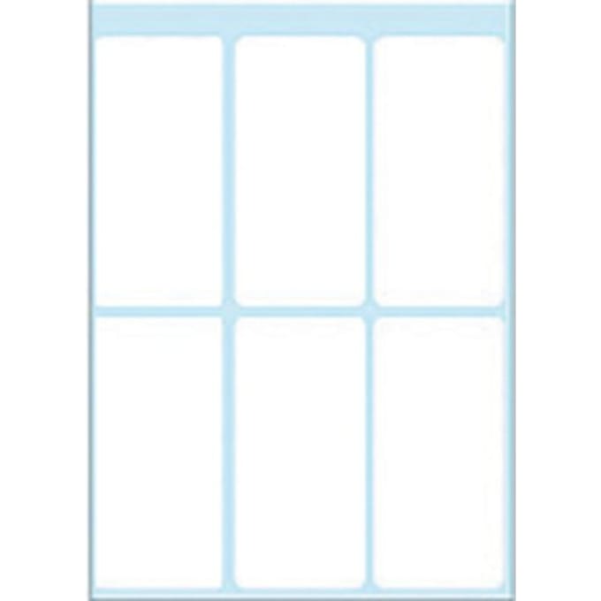 Haza Original Etiketten Vierkant 42 Stuks 26 X 54 Mm Wit