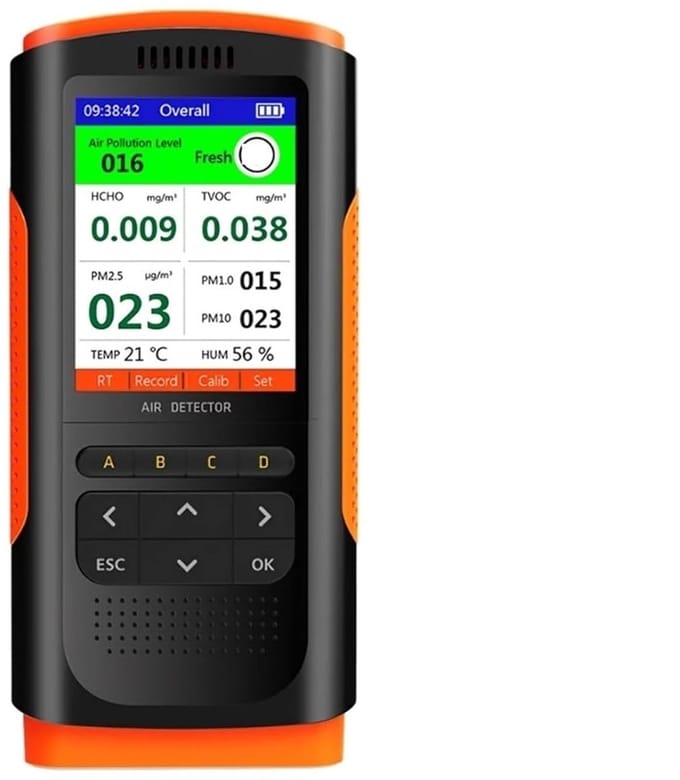 Luchtkwaliteit Tester - Formaldehyde Detector - Binnenlucht Meten - Meerdere Sensoren - Compact Formaat