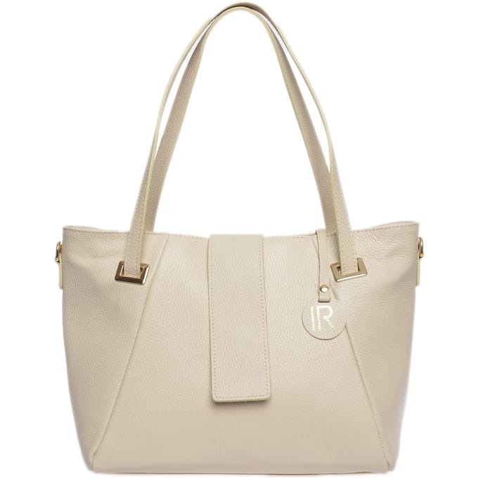 Isabella Rhea Beige Rundleer Tas
