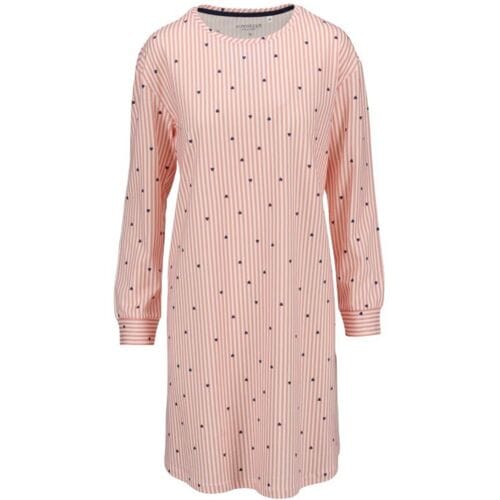 Katoenen dames nachthemd perzik Ringella - Roze - Maat - 52