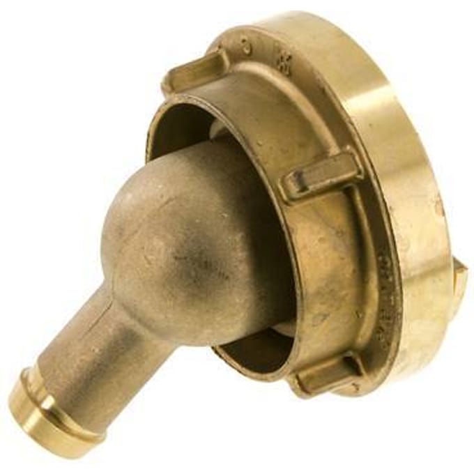52-C (66 mm) Messing Storz-koppeling 25 mm Slangpilaar Draaibaar 50-deg