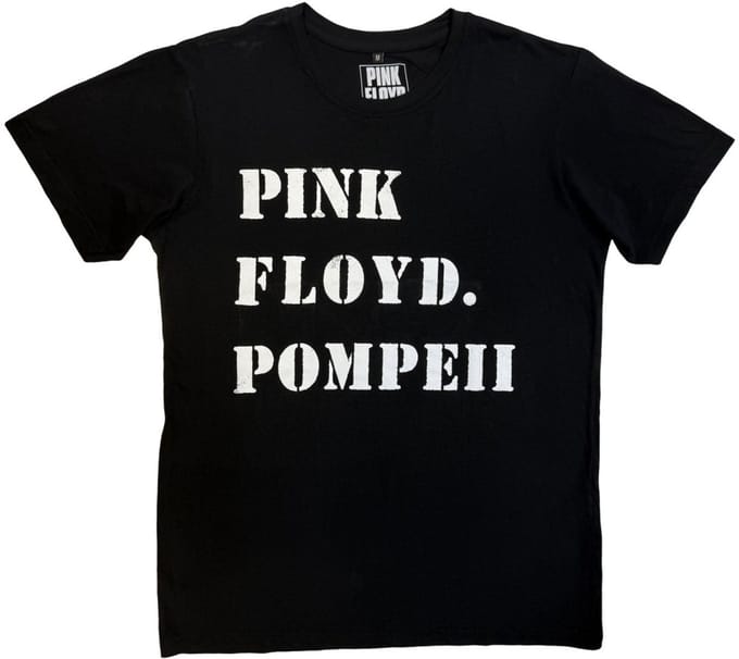 Pink Floyd - Pompeii Stencil Heren Tshirt - M - Zwart