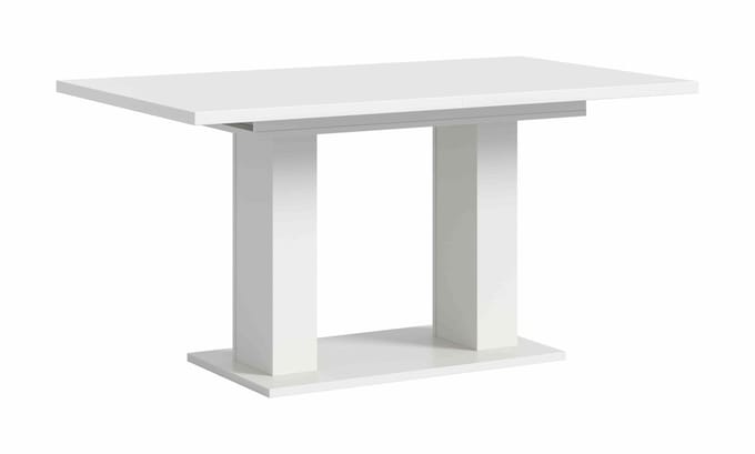 Motion eettafel D uitschuifbaar wit NB wit NB - 90x150x76cm