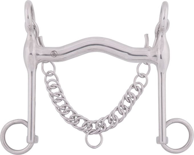 BR Dressuurstang Massief RVS 15 mm . - 13,5