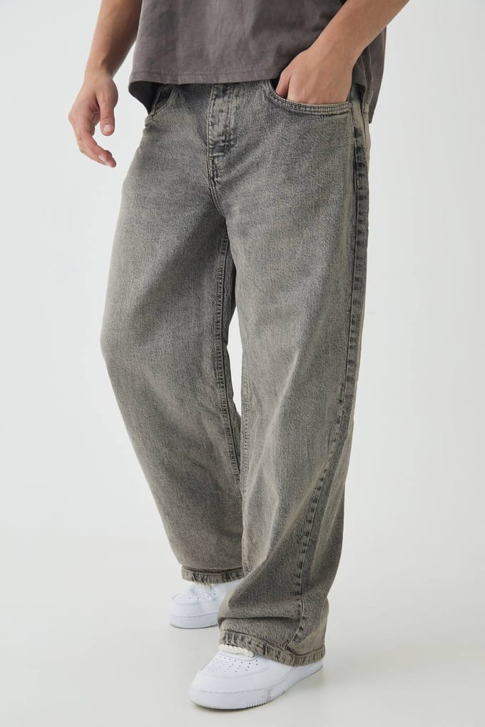 Essential Relaxed Fit Jeans | Stone | Size 52R