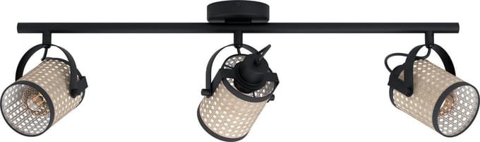 EGLO Ruscomb Spot - E27 - 77,5 cm - Zwart/Bruin